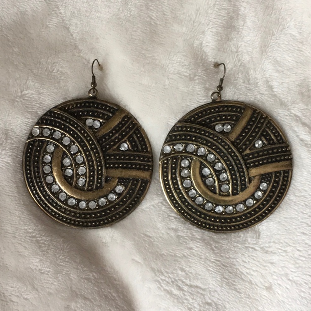 Large Bohemian Circle Earrings